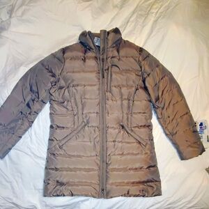 Lands End Women's Tan Puffer Coat